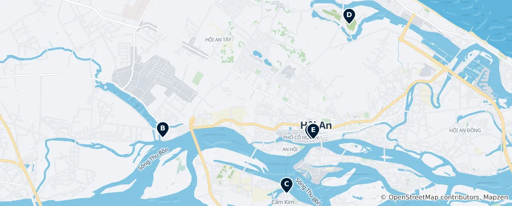 Map of Local Markets & Crafts