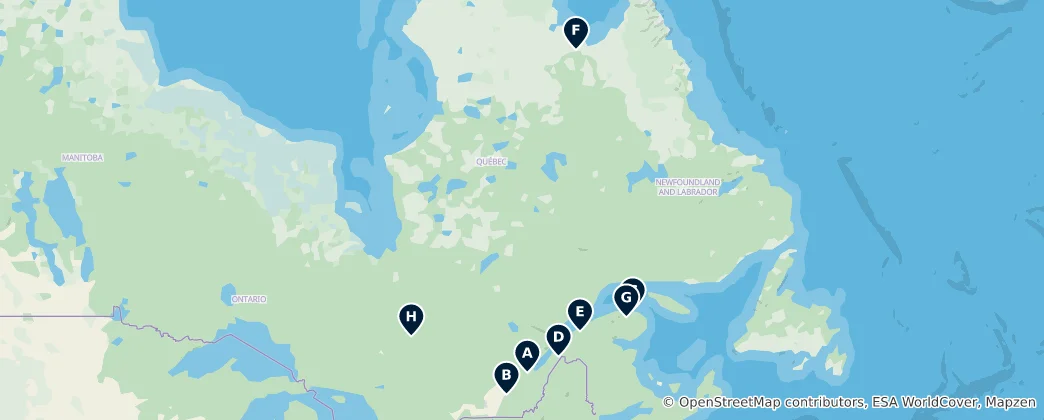 Mapa de Sacred Sites