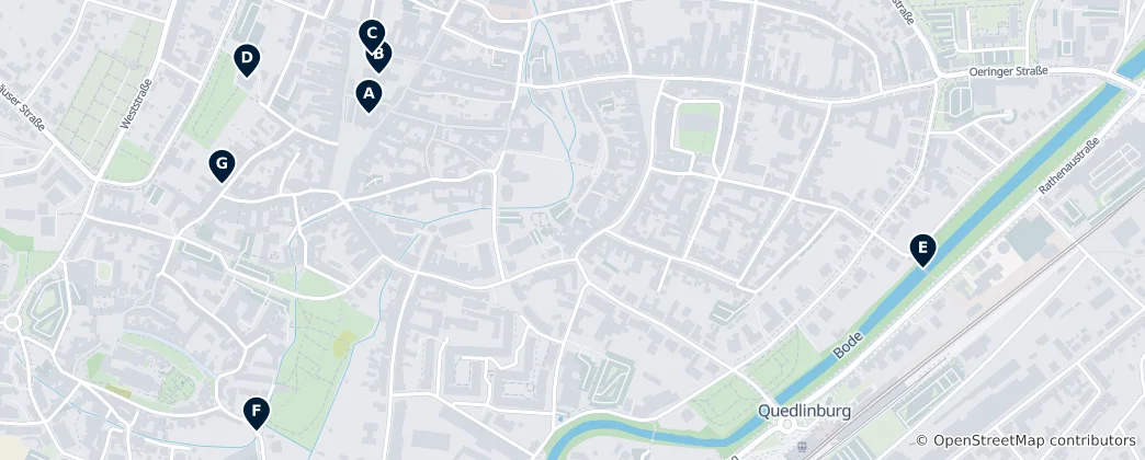 Mapa de Historic Quedlinburg
