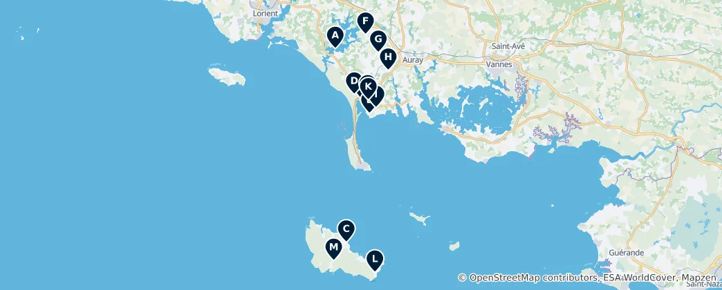 Mappa di Historic Churches and Chapels