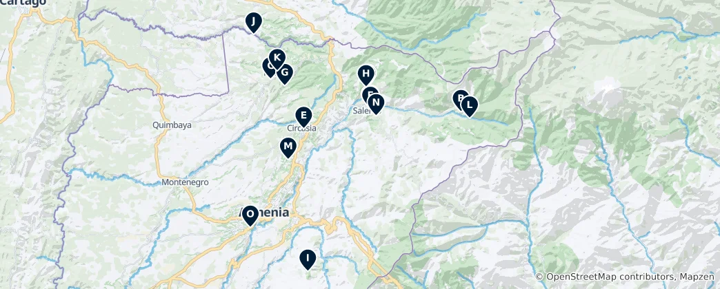 Map of Natural Wonders & Viewpoints