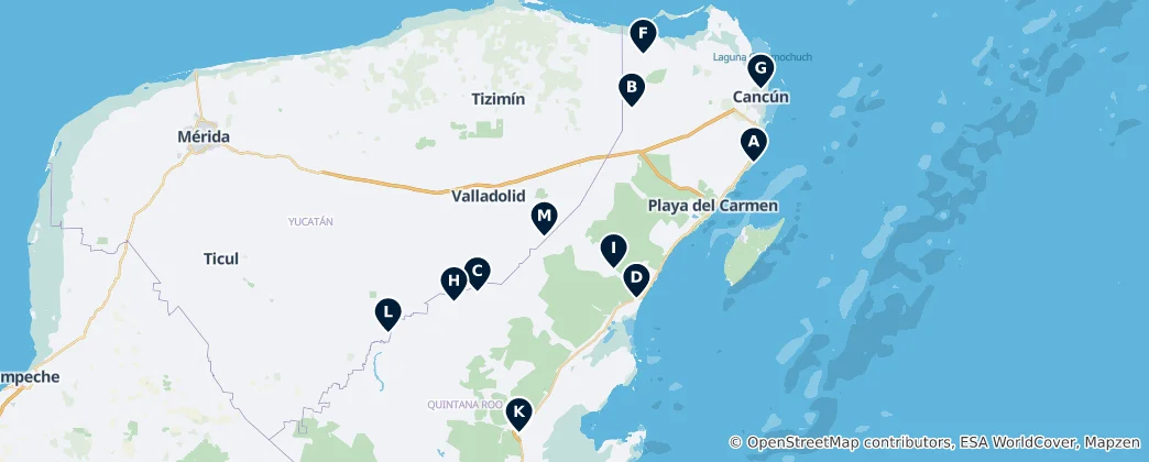 Mappa di Notable Religious Sites