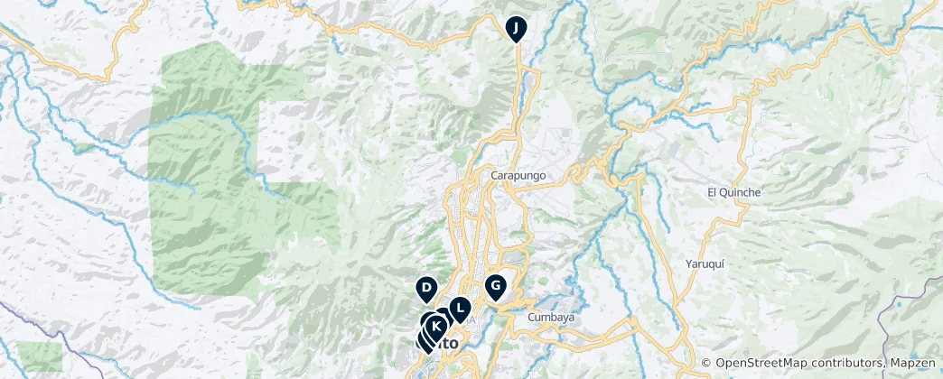 Mapa Quito Essentials