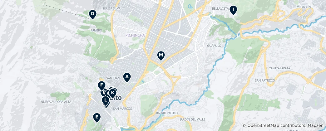 Map of Quito Essentials