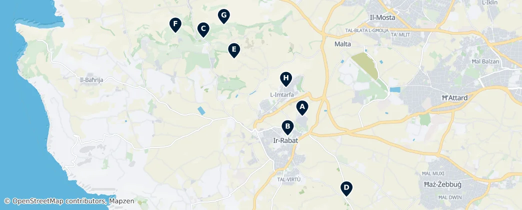 Hidden Gems of Rabat — Mappa