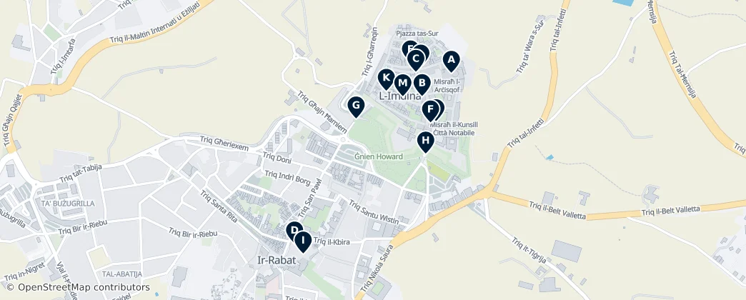 Rabat & Mdina Highlights — Mappa