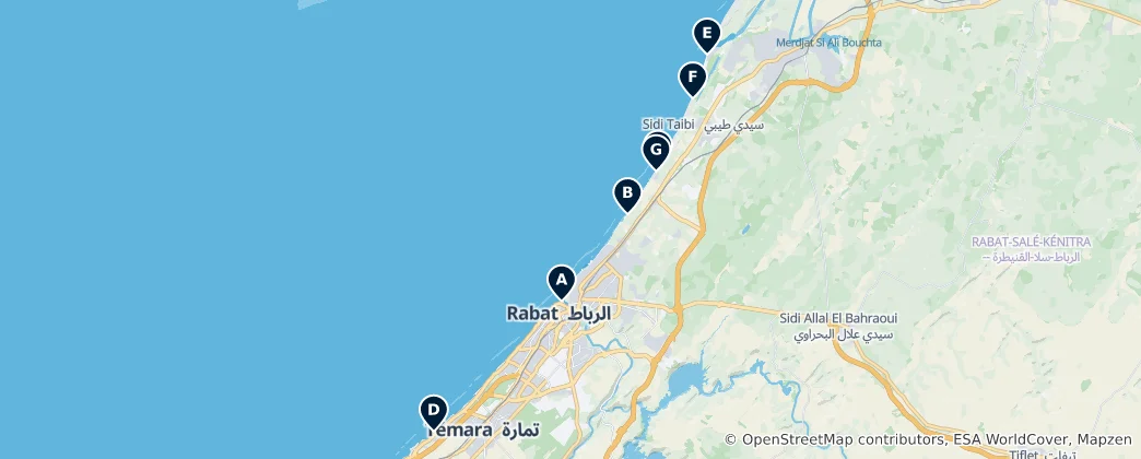 Carte de Best Beaches