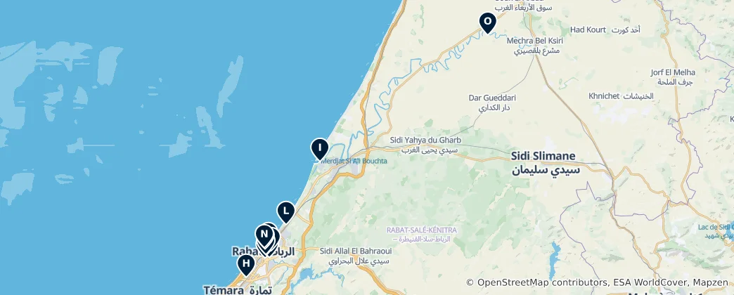 Mapa Rabat-Salé-Kenitra Essentials