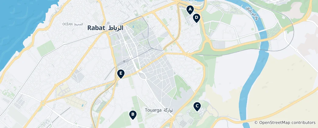 Mapa Zabytki Rabatu