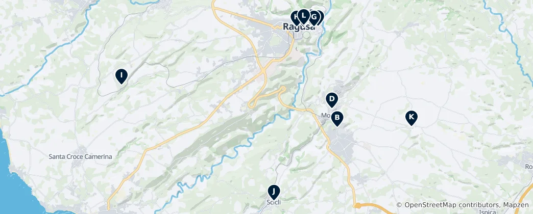 Mapa De Tesoros Imperdibles de Ragusa