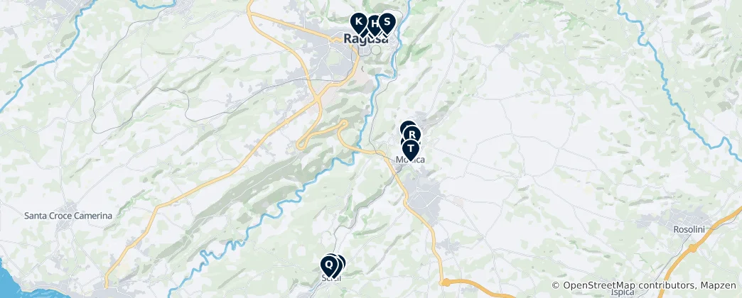 Map of Sicilian Churches of Note