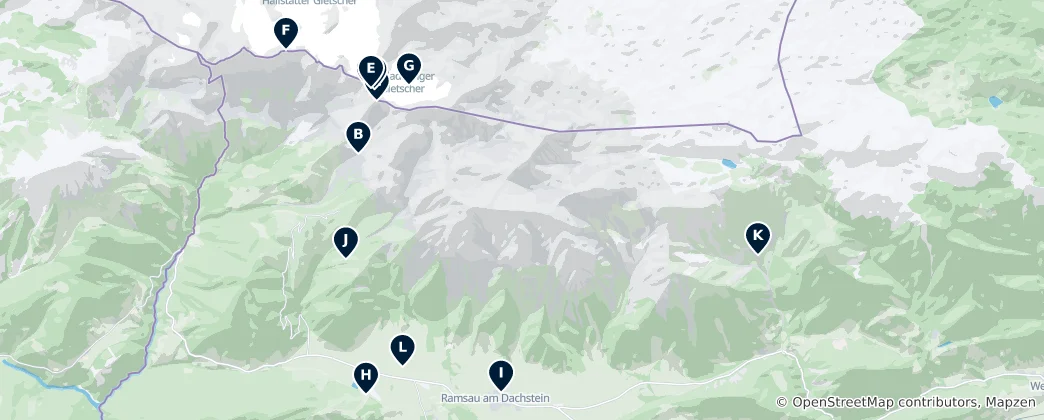 Map of Ramsau am Dachstein Essentials