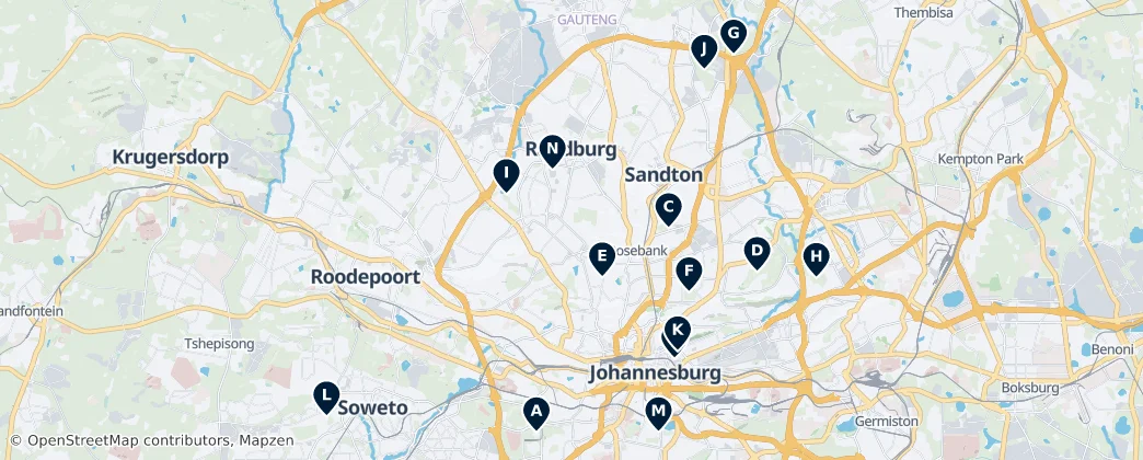 Map of Premier Sports & Golf Venues