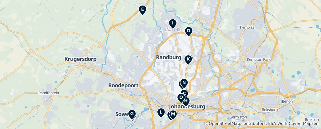 Mapa Randburg Essentials