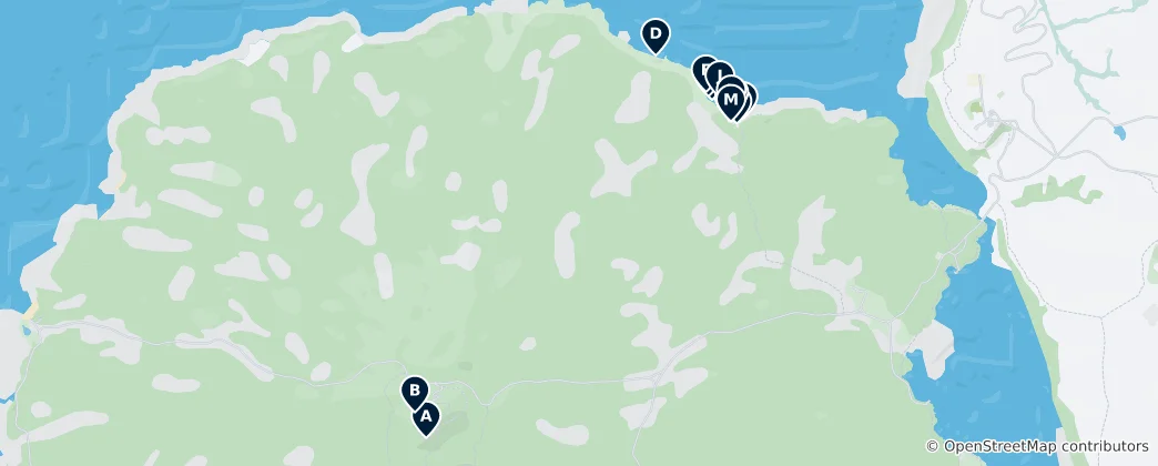 Mapa Rangitoto's Shipwrecks & Ruins
