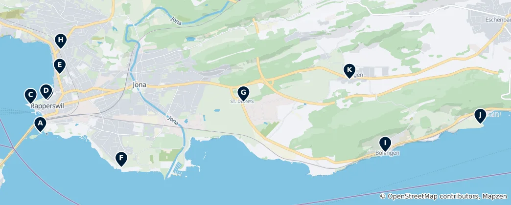 Mappa di Historic Churches & Chapels