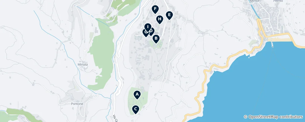 Map of Ravello's Must-See Treasures