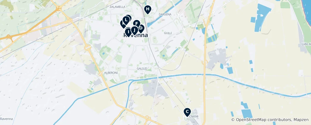 Map of Ravenna Essentials