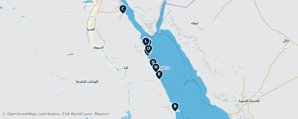 Map of Red Sea Governorate: Unmissable Highlights