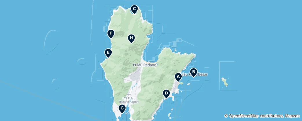 Mapa Redang Island Essentials