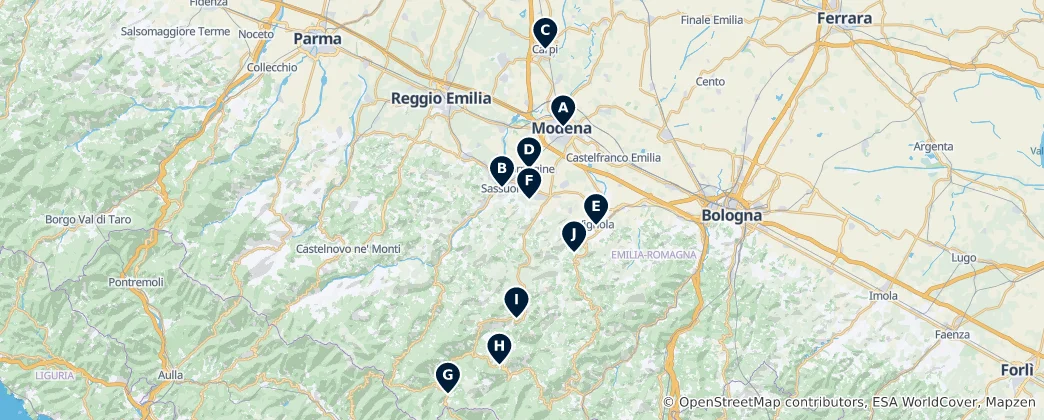 Mapa Castles & Palaces