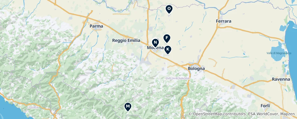 Mapa Historic Churches & Temples