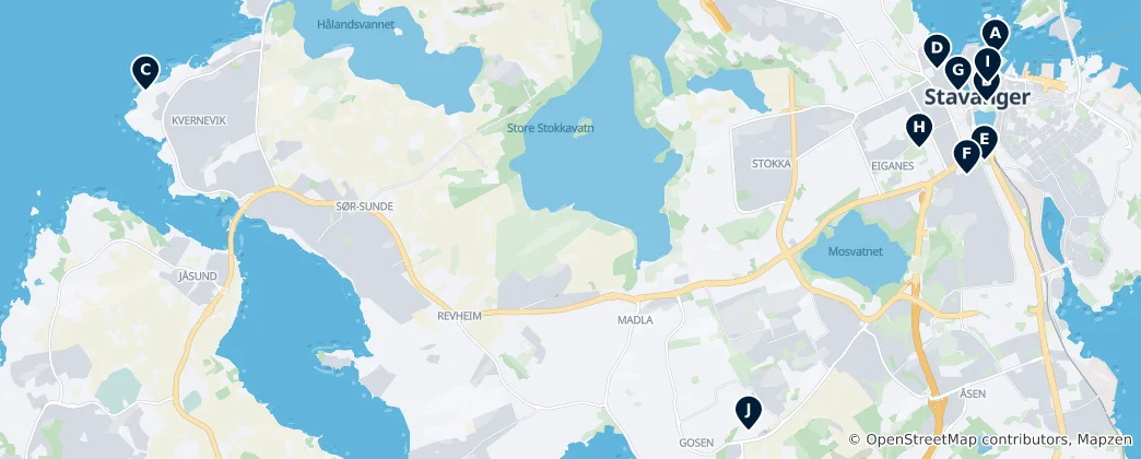 Mapa Museums & Heritage