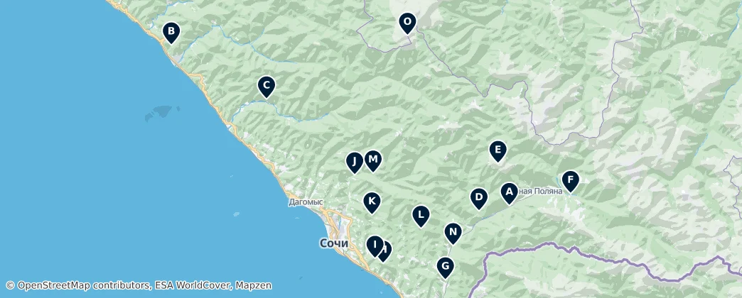 Mapa Natural Wonders