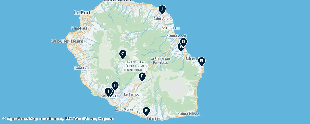 Sacred Sites of Réunion 지도