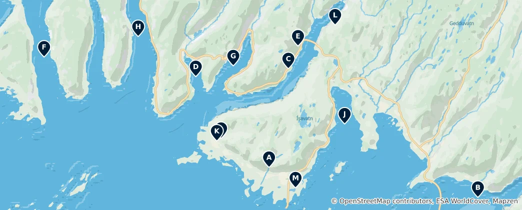 Mapa Reykhólahreppur Essentials