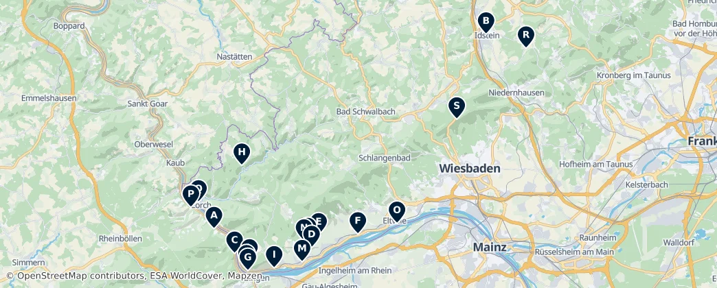 Castles and Ruins – Mapa