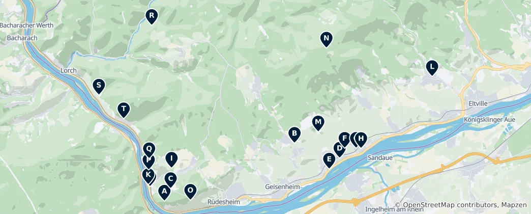 Map of Scenic Vistas and Peaks