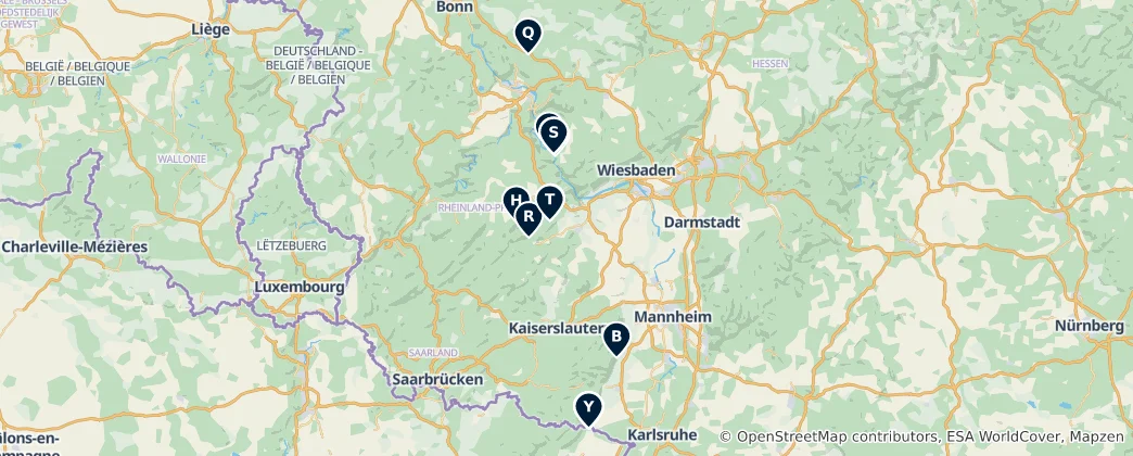 Map of Regional Heritage Treasures