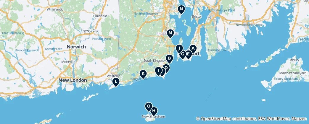 Mapa Best Beaches