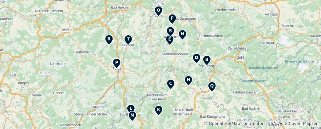 Map of Historic Churches & Monasteries
