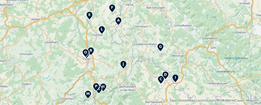 Map of Peaks and Panoramic Views