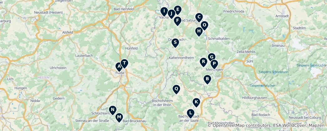 Karte von Regional Heritage