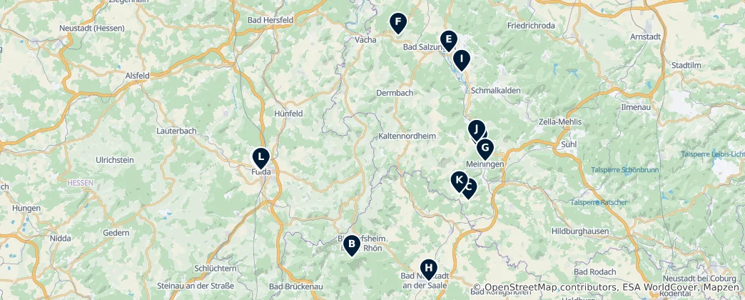 Map of Rhön Essentials
