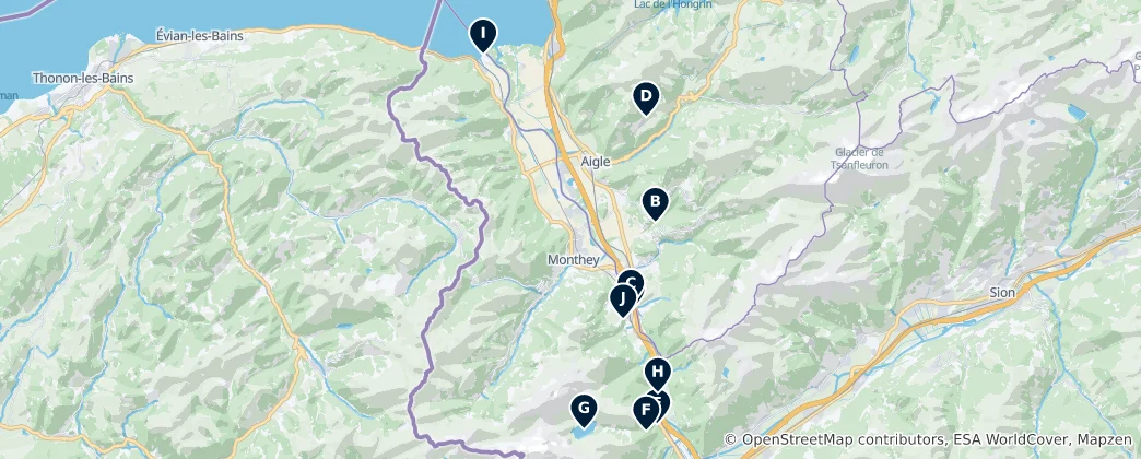 Map of Vallée du Rhône Essentials