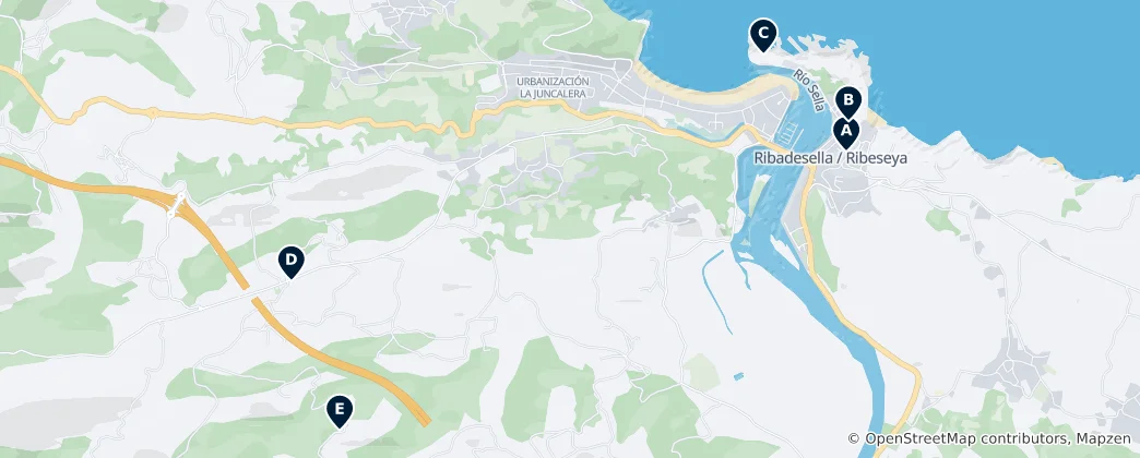 Mapa Historic Churches and Chapels
