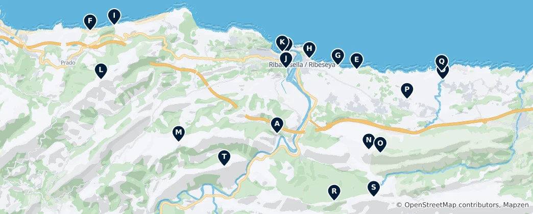 Mapa Natural Wonders and Picnic Spots