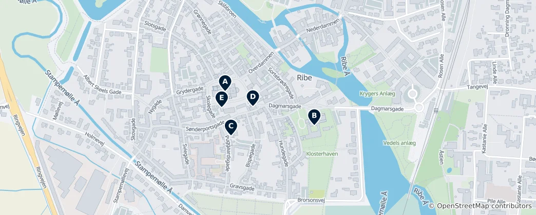 Map of Historic Ribe