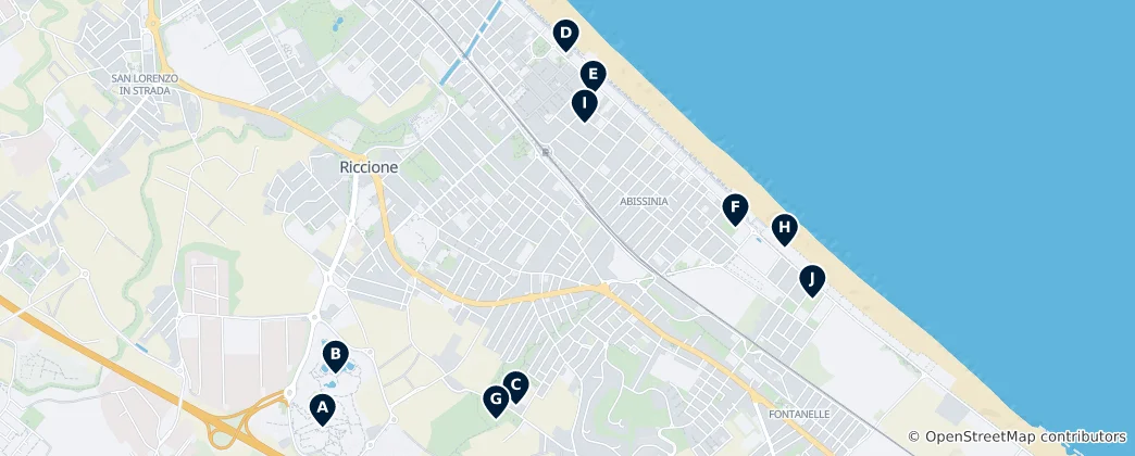 Térkép: Riccione Essentials