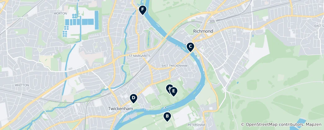 Karte von Richmond Heritage Trail