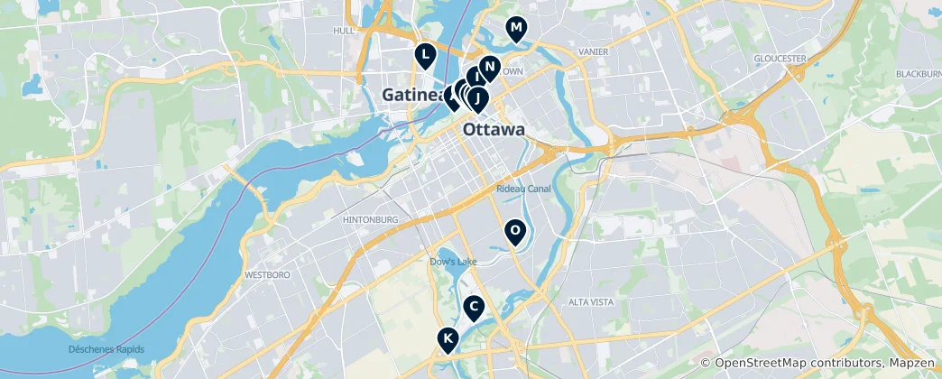 Map of Art & Sculpture Highlights