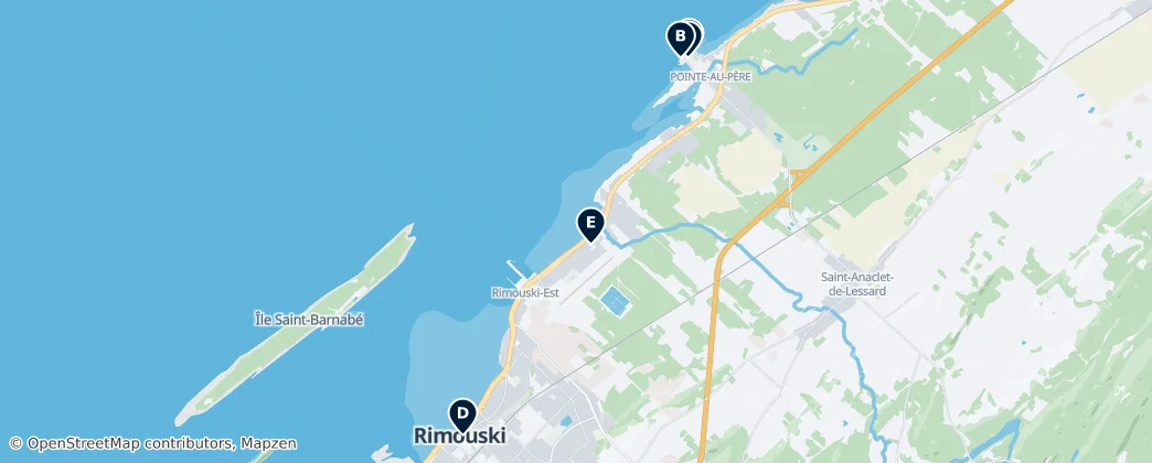 Rimouski's Maritime and Historic Essentials — 지도
