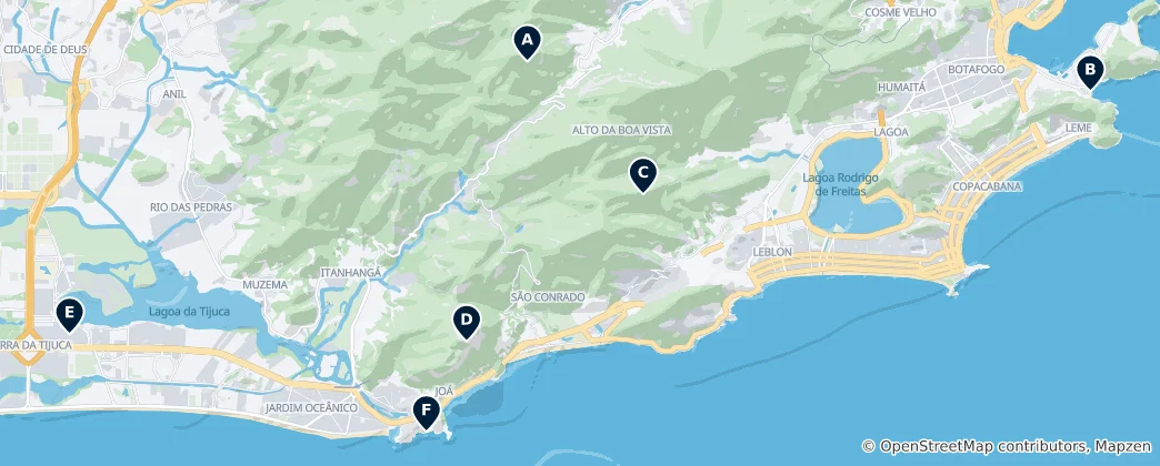 Carte de Les Joyaux Cachés de Rio