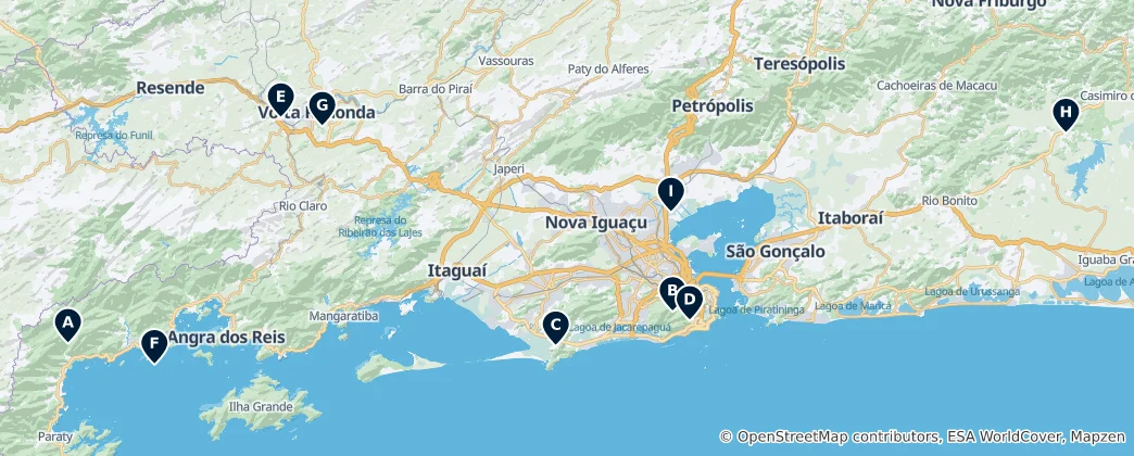 Mapa Protected Natural Areas