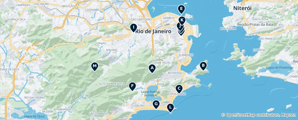 Mapa de Rio de Janeiro: Os Essenciais Absolutos