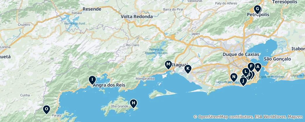 Mappa di Rio's Hidden Gems